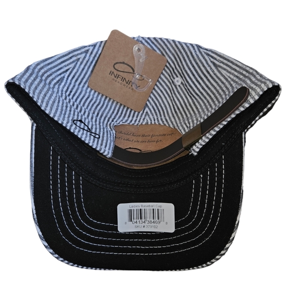 NWT Infinity Headwear Striped Hat - Picture 2 of 2